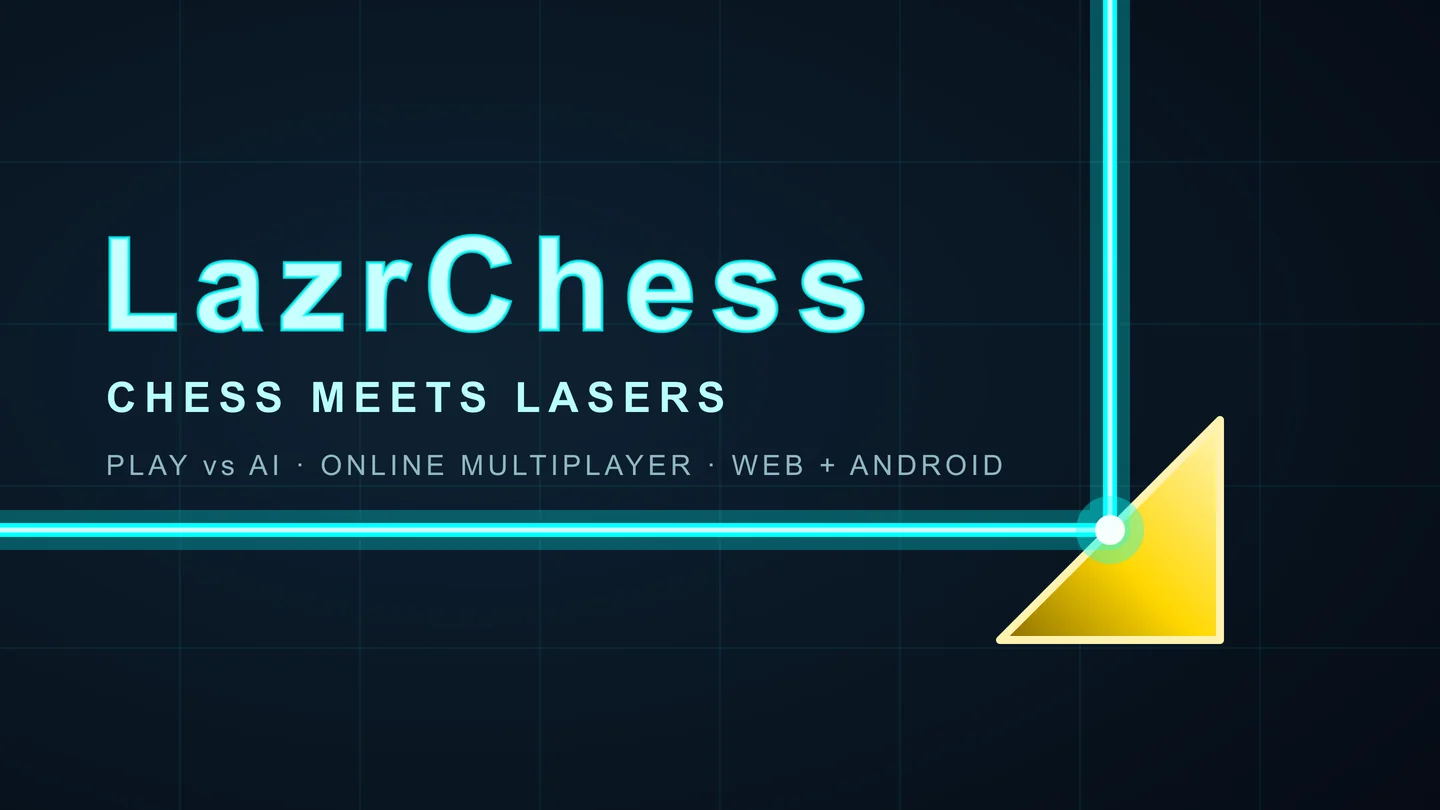 LazrChess board game homepage screenshot