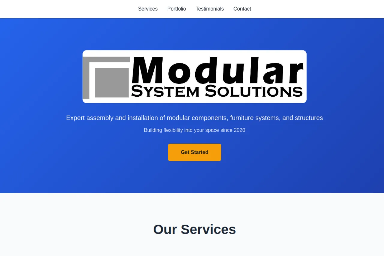 Modular Systems Solutions screenshot