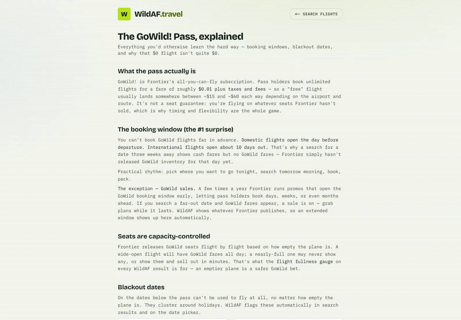 WildAF — the GoWild pass, explained